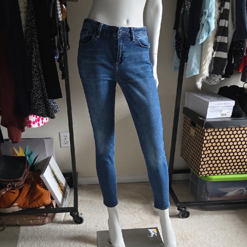 Lucky Brand Ankle Length Ava Skinny Stretchy Medium Denim Blue Jean